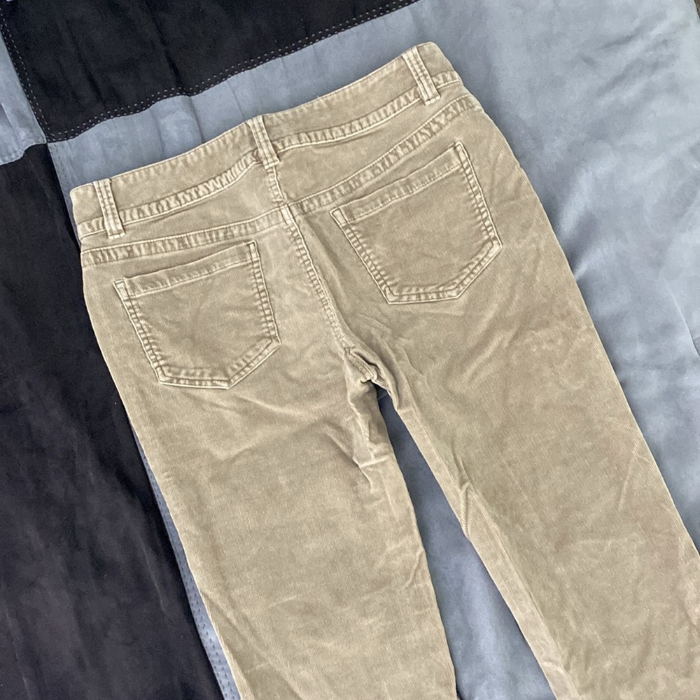 Velvety tan corduroy pants - Picture 10 of 17